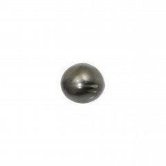 Perle de culture de Tahiti en forme de ronde plate, entièrement percée x 1pc