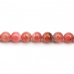 Rhodochrosite Ronde 8mm  x 2pcs  