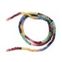 Rubis & Saphirs & Emeraude en rondelle facetté 3.5x4.4-2.3x3.1mm x 1pc
