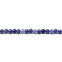 Sodalite de forme ronde facetté, mesurant 3mm x 40cm