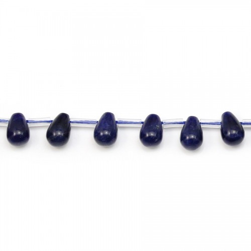 Sodalite en forme de goutte, mesurant 6x9mm x 4pcs