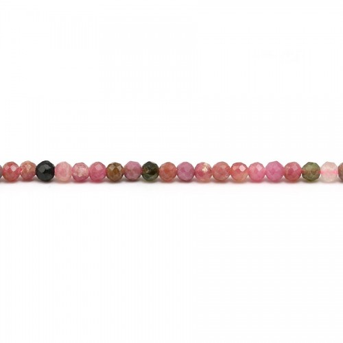 Tourmaline  Ronde facette 4mm  x 10pcs