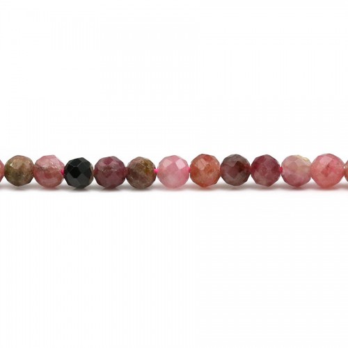 Tourmaline  Ronde facette 4mm  x 10pcs