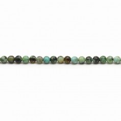 African turquoise in a round shape, 2mm, x 40cm