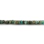 African turquoise, in roundel shape, 2x4mm x 40cm
