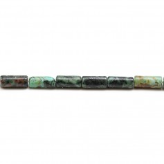 Turquoise africain tube 4x8mm x 40cm