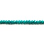 Turquoise reconstitué, en forme de rondelle facetté 4x2.5mm x 40cm