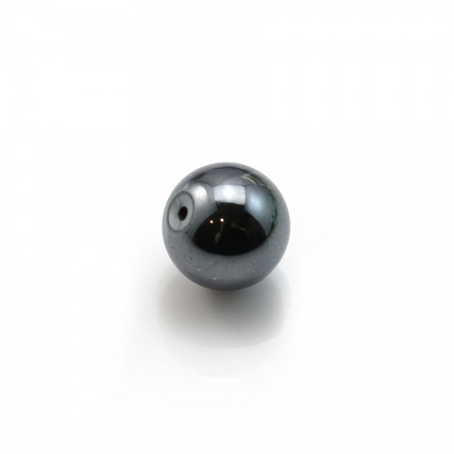 Hématite semi-percé 6mm x 2pcs