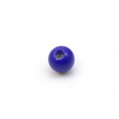 Lapis-Lazuli, semi-percé d'un côté, rond 2mm x 40pcs