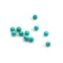 Turquoise semi-percée rond 4mm x 1pc