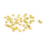 Yellow sapphire, crimped, cut in brilliant x 1pc