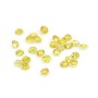 Yellow sapphire, crimped, cut in brilliant x 1pc