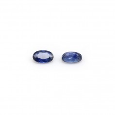 Saphir bleu à sertir, de forme ovale, 3 * 5mm x 1pc