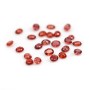 Saphir de couleur orange, à sertir, de forme ovale 3.9 - 4 * 4.9 - 5mm x 1pc