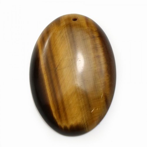 Pendant in tiger eye, in oval shape, 24 * 34mm x 1pc