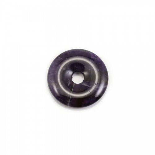 Donut en améthyste 30mm x 1pc