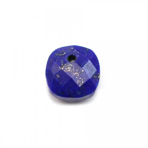 Pendant lapis lazuli faceted 10mm x 1pc