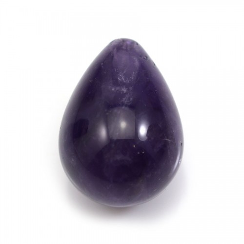Amethyst-Anhänger, halb durchbohrt, tropfenförmig, 15x20mm x 1Stk