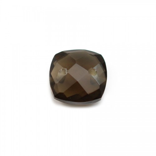 Intercalaire en quartz fumé avec 2 trous 10mm x 1pc