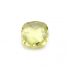 Intercalaire en quartz lemon avec 2 trous 10mm x 1pc