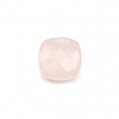 Intercalaire en quartz rose avec 2 trous 10mm x 1pc