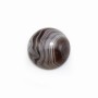 Cabochon agate du boswana, de forme ronde, 14mm x 2pcs