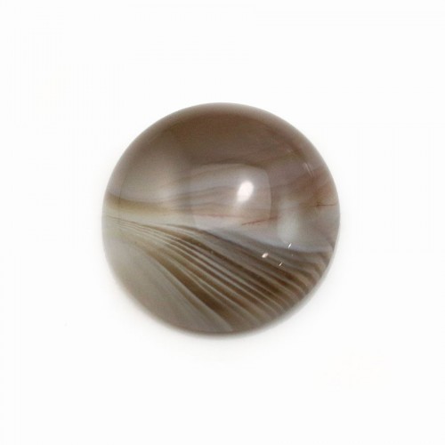 Cabochon Achat aus Botswana, rund, 16mm x 1 Stück