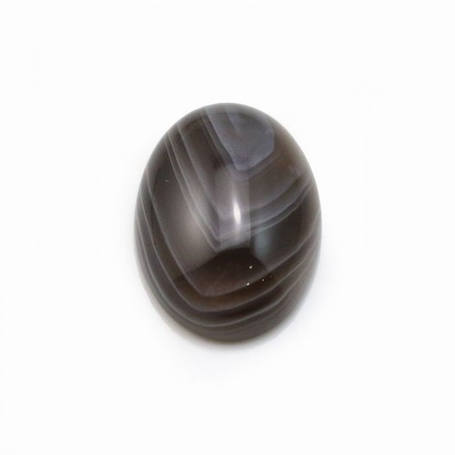 Botswana Agate cabochon, oval shape, 12x16mm x 1pc