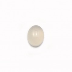 Cabochon d'agate grise, de forme ovale, 7 * 9mm x 6pcs
