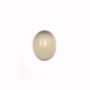 Cabochon d'agate grise, de forme ovale, 8x10mm x 4pcs