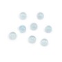 Cabochon aigue marine rond 6mm  x 1pc