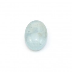 Cabochon aigue marine oval 8x12mm  x 1pc