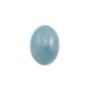 Cabochon d'aigue marine, de forme ovale, mesurant 13x18mm x 1pc
