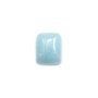 Cabochon aigue marine,en forme de rectangle 8x10mm x 1pc