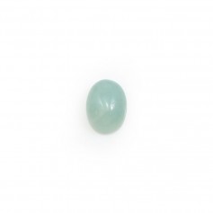 Cabochon bleu d'amazonite, de forme oval, 6 * 8mm x 4pcs