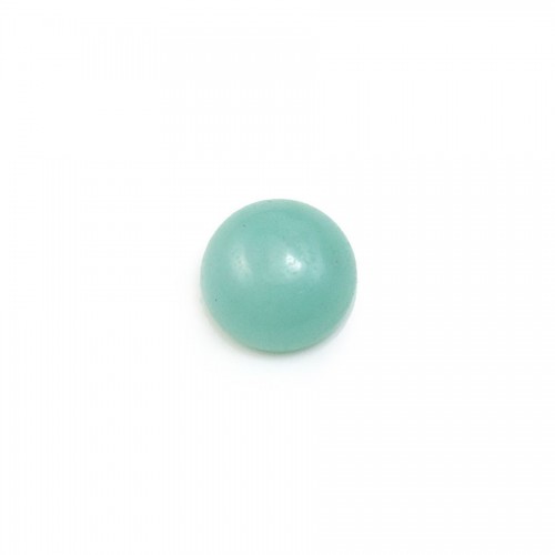 Cabochon amazonite rond 8mm x 4pcs