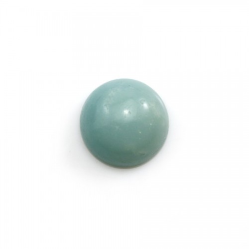 Cabochon bleu d'amazonite, de forme ronde, 14mm x 2pcs