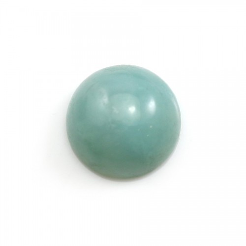 Cabochon bleu d'amazonite, de forme ronde, 16mm x 2pcs