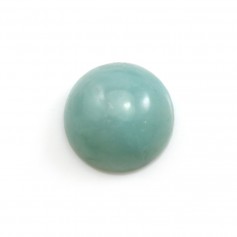 Cabochon bleu d'amazonite, de forme ronde, 16mm x 2pcs