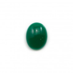 Cabochon d'aventurine verte,qualité A+, de forme ovale, 11x14mm x 1pc