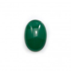 Cabochon d'aventurine verte, qualité A+, de forme ovale, 11x15mm x 1pc