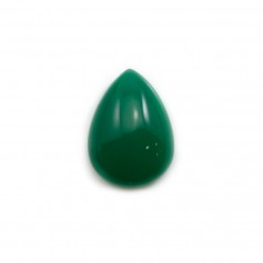 Cabochon d'aventurine verte, qualité A+, de forme goutte, 10x14mm x 1pc