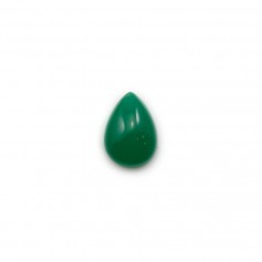 Cabochon d'aventurine verte, qualité A+, de forme goutte, 7x10mm x 1pc