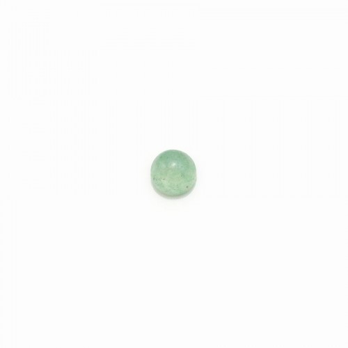 Cabochon aventurine flat-round 4mm x 5pcs
