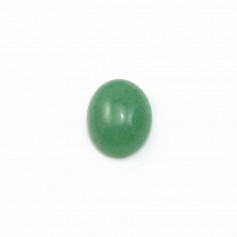 Cabochon Avanturine vert Ovale 8x10mm x4pcs