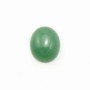 Cabochon Avanturine vert Ovale 10x12mm x 1pc