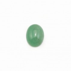 Cabochon Avanturine vert Ovale 7x9mm x 4pcs