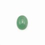 Cabochon Avanturine vert Ovale 7x9mm x 4pcs
