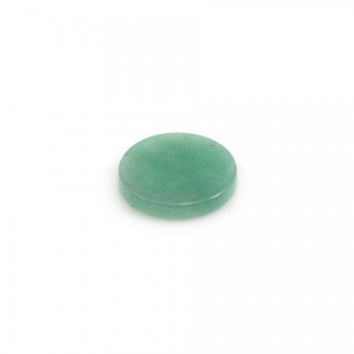 Black agate cabochon, in round and flat shape, 16mm x 2pcs