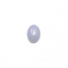 Cabochon de calcédoine bleu, de forme ovale, 6 * 8mm x 4pcs
